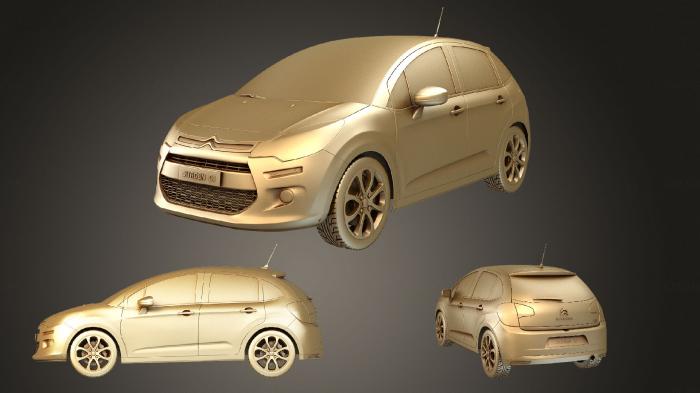 نموذج ثلاثي الأبعاد لآلة CNC السيارات والنقل مجموعة سيتروين C3 2013
